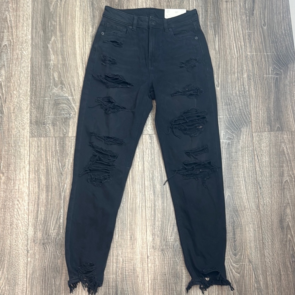 American Eagle Outfitters Black Ankle Cropped Jeans
